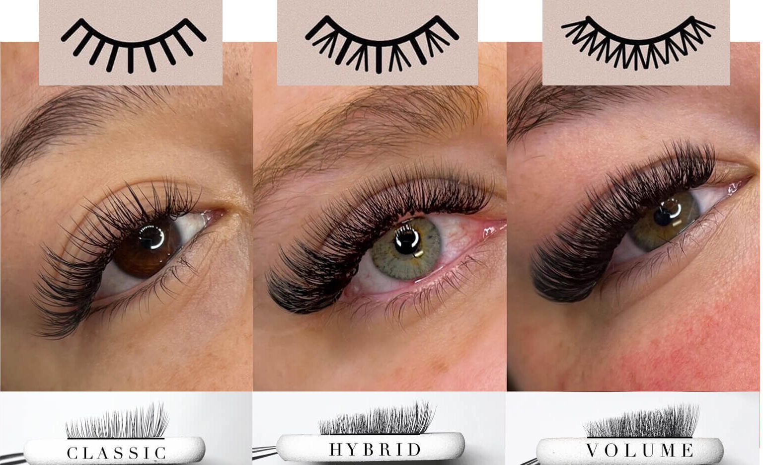 Hybrid Lash Extensions Guide You Need To Know Leading Plant Fiber Lashes Manufacturer Levi